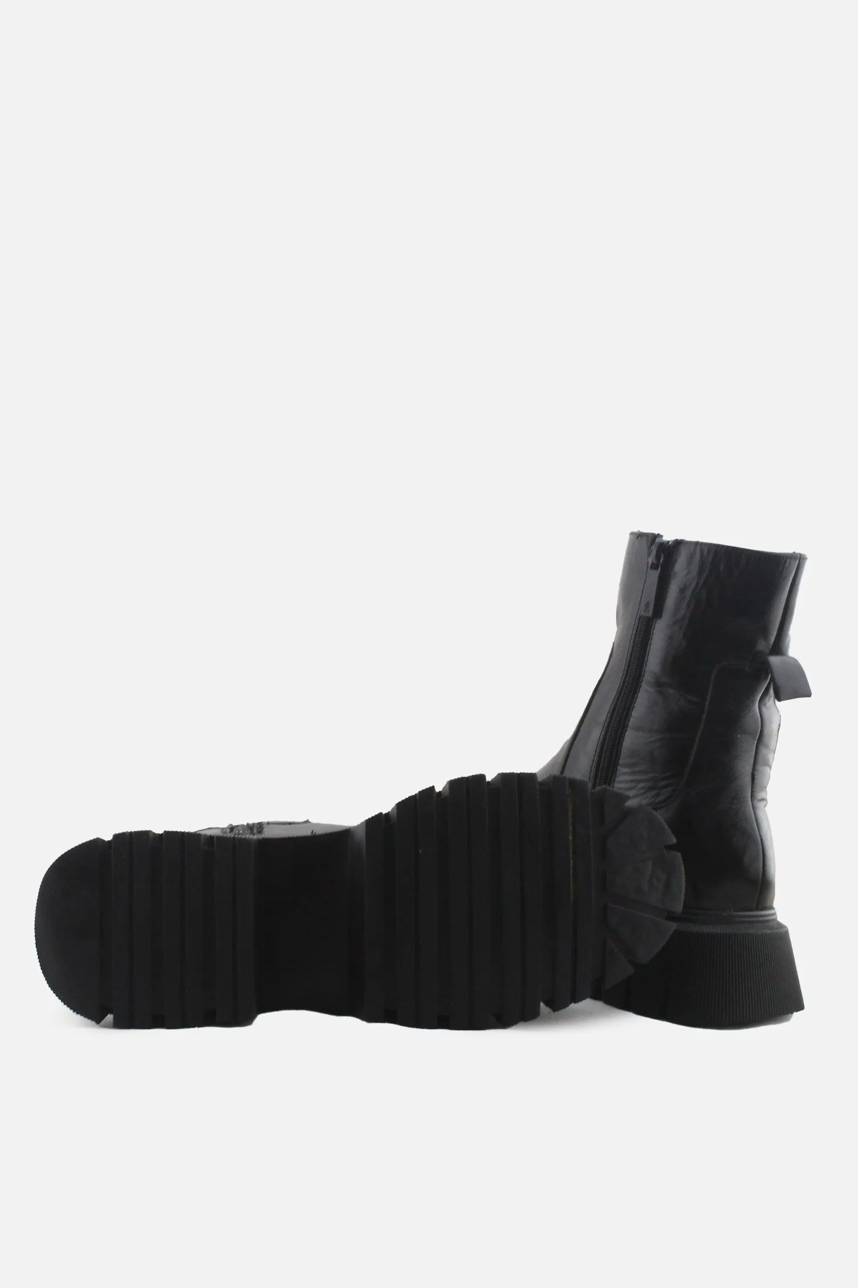 Zara Zipper Block Ankle Boots | 100% Authentic Leather